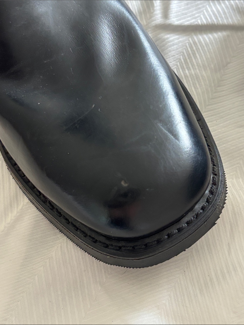 Sears Soft Jobs Super Cushioned Black Leather Boots Sz 7 D - Picture 9 of 10